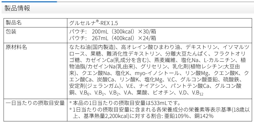 グルセルナ®-REX1.5